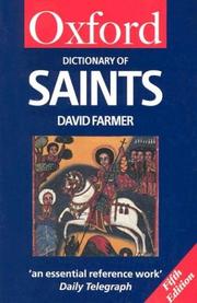 Front cover of The Oxford dictionary of saints by David Hugh Farmer