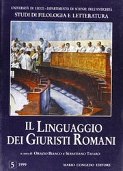 Front cover of Il linguaggio dei giuristi romani by Orazio Bianco