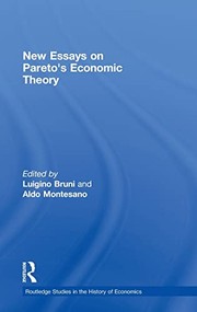 Cover of New essays on Pareto's economic theory by Luigino Bruni