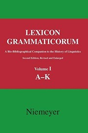 Front cover of Lexicon Grammaticorum by Harro Stammerjohann