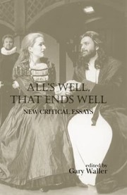 Front cover of All's well, that ends well by Gary F. Waller