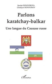 Front cover of Parlons karatchay-balkar by Saodat Doniyorova