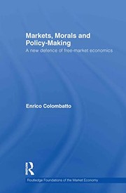 Front cover of Markets, morals and policy-making by Enrico Colombatto