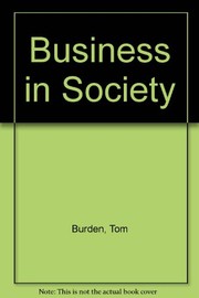 Front cover of Business in Society by Tom Burden