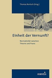 Front cover of Einheit der Vernunft? by Friedrich Kambartel