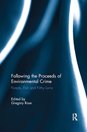 Front cover of Following the Proceeds of Environmental Crime by Gregory Rose