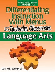 Front cover of Differentiating Instruction with Menus for the Inclusive Classroom by Laurie E. Westphal