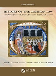 Cover of History of the common law by John H. Langbein
