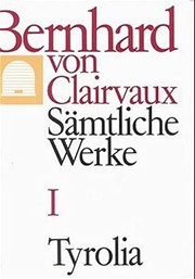 Cover of Sämtliche Werke lateinisch/deutsch by Saint Bernard of Clairvaux