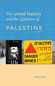 Front cover of United Nations and the Question of Palestine by Claudia Tofan