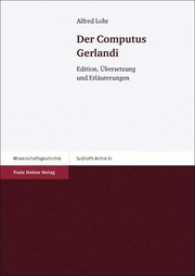 Cover of Der Computus Gerlandi by Alfred Lohr