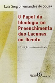 Front cover of O papel da ideologia no preenchimento das lacunas no direito by Unknown