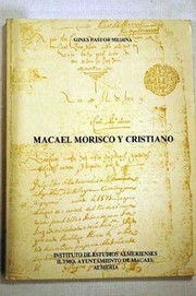 Front cover of Macael morisco y cristiano by Ginés Pastor Medina