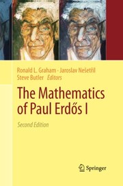Cover of The Mathematics of Paul Erdös I by Ronald L. Graham