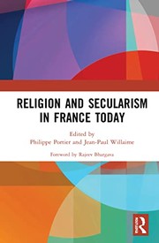 Cover of Religion and Secularism in France Today by Philippe Portier
