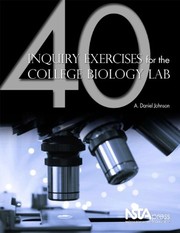 Front cover of 40 inquiry exercises for the college biology lab by A. Daniel Johnson