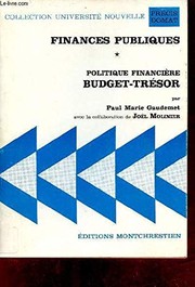 Front cover of Finances publiques by Paul Marie Gaudemet