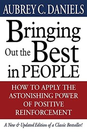 Front cover of Bringing out the best in people by Aubrey C. Daniels