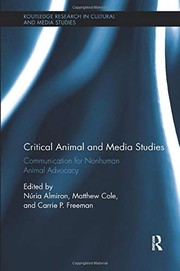 Front cover of Critical Animal and Media Studies by Núria Almiron