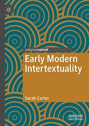 Cover of Early Modern Intertextuality by Sarah Carter