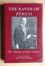 Front cover of The raven of Zürich by Felix Somary