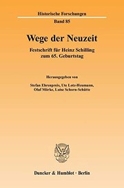 Cover of Wege der Neuzeit by Stefan Ehrenpreis