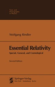Cover of Essential relativity by Wolfgang Rindler