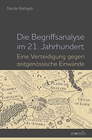 Front cover of Die Begriffsanalyse im 21. Jahrhundert by Nicole Rathgeb