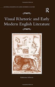 Cover of Visual Rhetoric and Early Modern English Literature by Katherine Acheson