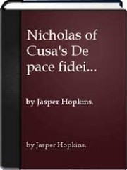 Cover of De pace fidei by Cardinal Nicholas of Cusa
