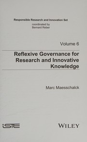 Front cover of Reflexive Governance for Research and Innovative Knowledge by Marc Maesschalck