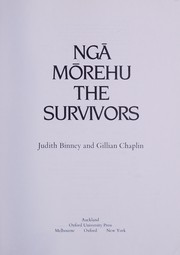 Cover of Ngā Mōrehu = by Judith Binney