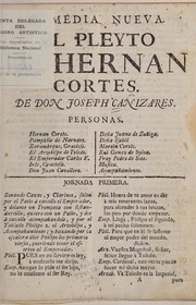 Cover of El pleyto de Hernán Cortés by José de Cañizares