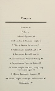 Front cover of Chinese temples and deities by Evelyn Lip