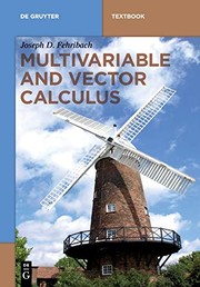 Cover of Multivariable and Vector Calculus by Joseph D. Fehribach