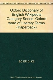 Front cover of Oxford concise dictionary of literary terms = by Chris Baldick