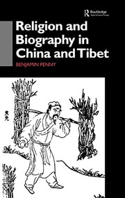Cover of Religion and biography in China and Tibet by Benjamin Penny
