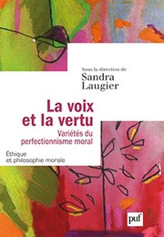 Cover of La voix et la vertu by Sandra Laugier