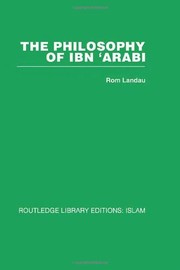 Front cover of The philosophy of Ibn 'Arabi by Rom Landau