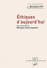 Front cover of Ethiques d'aujourd'hui by École normale supérieure (France)