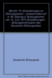 Front cover of Bericht '75 by Deutscher Bildungsrat. Bildungskommission.
