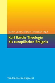 Cover of Karl Barths Theologie als europäisches Ereignis by Martin Leiner