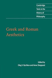 Cover of Greek and Roman Aesthetics by Oleg V. Bychkov