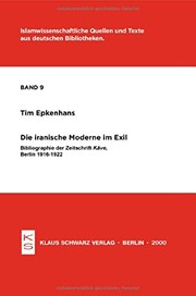 Cover of Die iranische Moderne im Exil by Tim Epkenhans