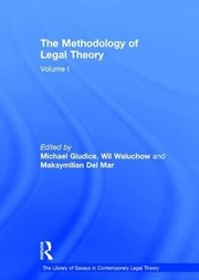 Cover of The methodology of legal theory by Michael Giudice