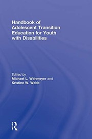 Front cover of Handbook of adolescent transition education for youth with disabilities by Michael L. Wehmeyer