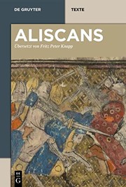 Cover of Aliscans by Fritz Peter Knapp