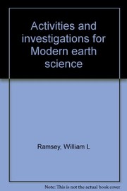 Front cover of Activities and investigations for Modern earth science by William L. Ramsey