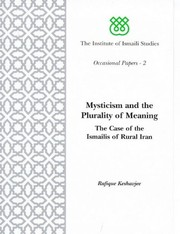 Front cover of Mysticism and the plurality of meaning by Rafique Keshavjee