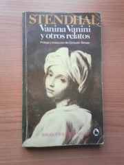 Front cover of Chroniques italiennes - Vanina Vanini by Stendhal